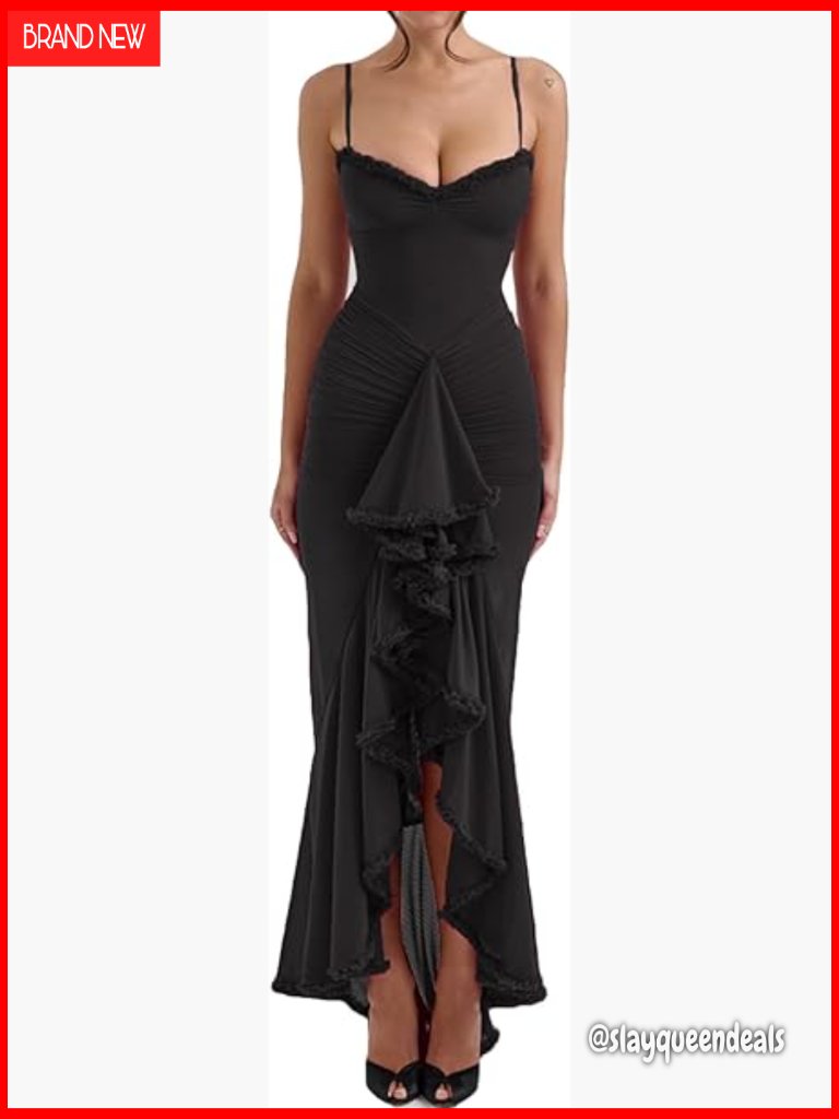 Elegant Mesh Mermaid Maxi Dress For Wedding Guest Formal Bodycon